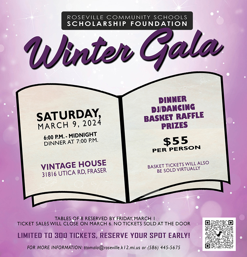 Flyer for the 2024 Winter Gala